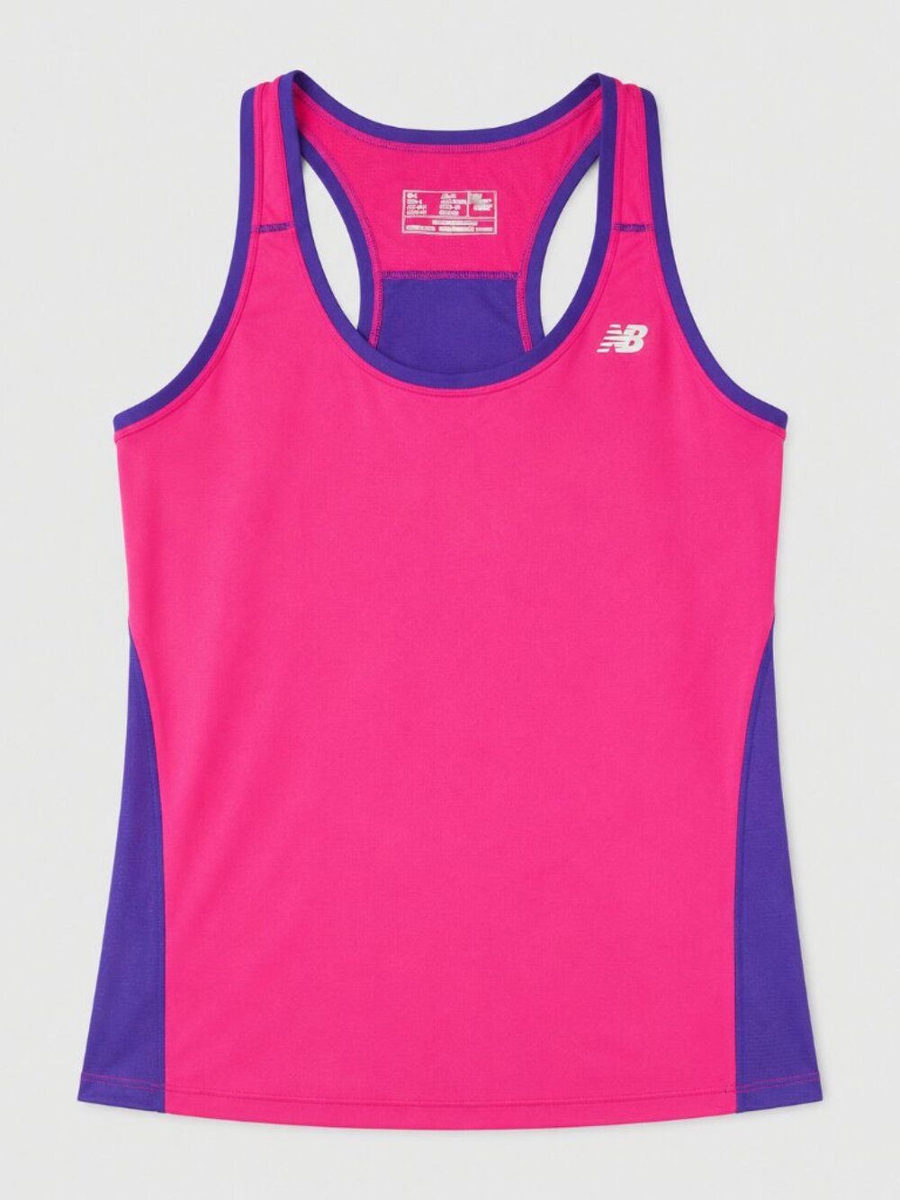 NWT New Balance Pink Purple Racerback Athletic Tank Large